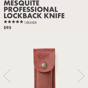Filson Mesquite Professional Lockback Knife